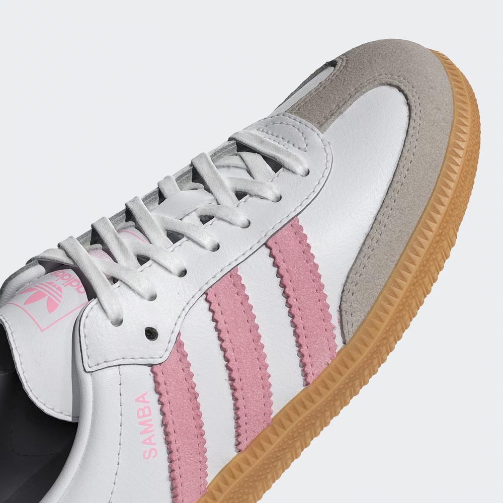 Buty młodzieżowe adidas Originals Samba OG J JQ2018 - białe