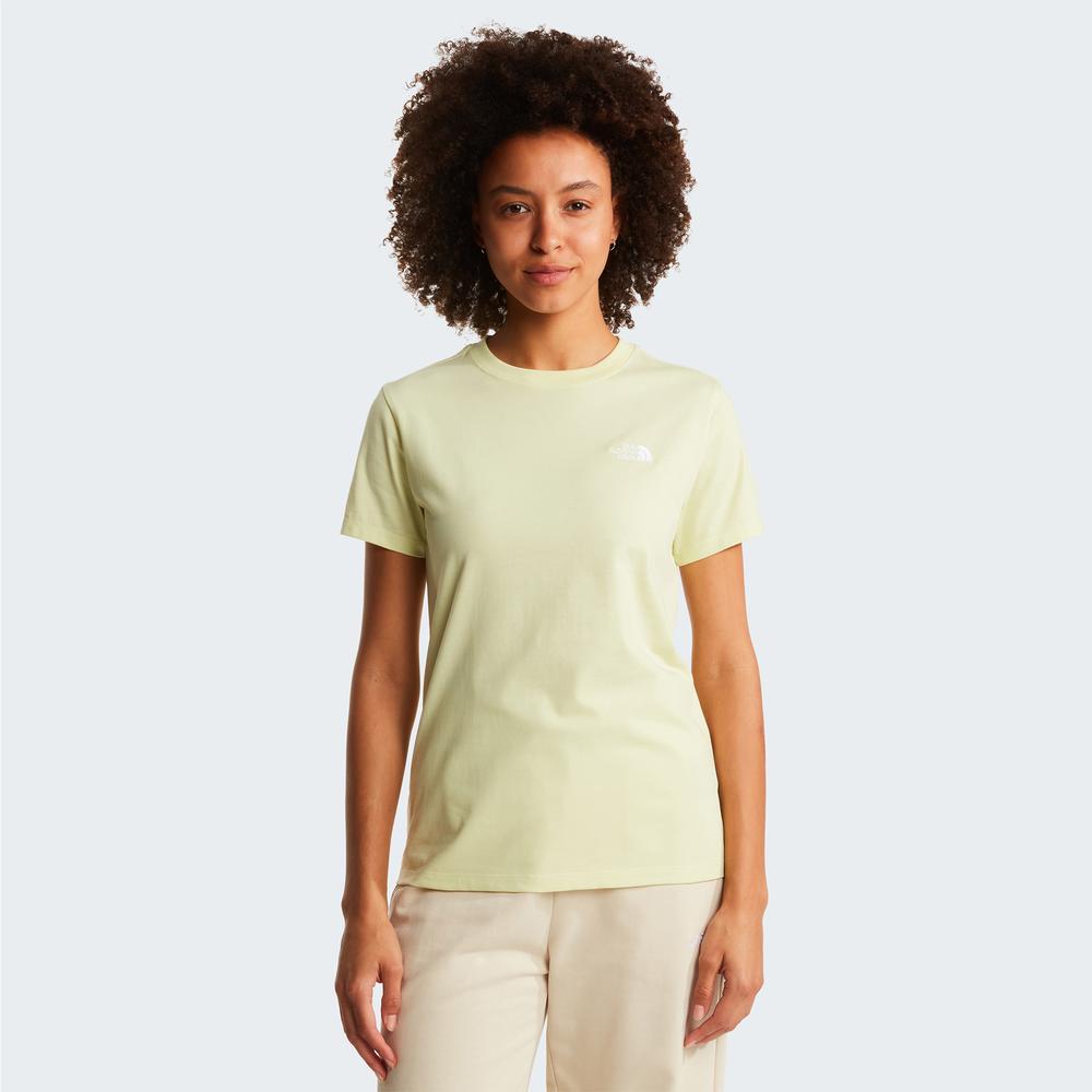 Koszulka damska The North Face Evolution Simple Dome 0A8FX7G6O1 - żółta
