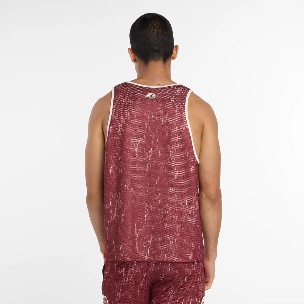 Koszulka męska New Balance MT53609MHB - bordowa