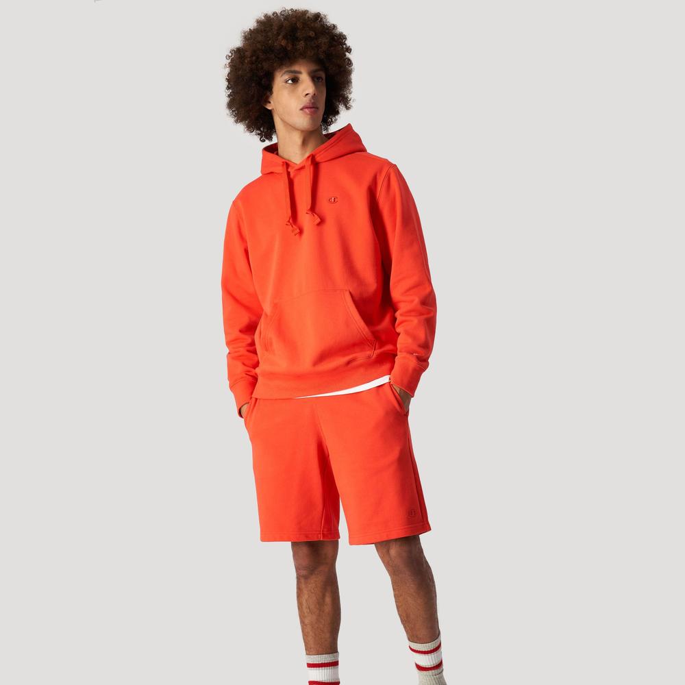 Bluza Champion Embroidered Cosy Fit Cotton Hoodie 218491-RS036 - czerwona