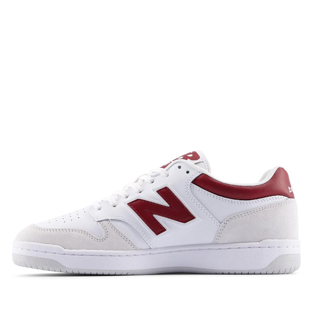 Buty unisex New Balance BB480LIR - białe