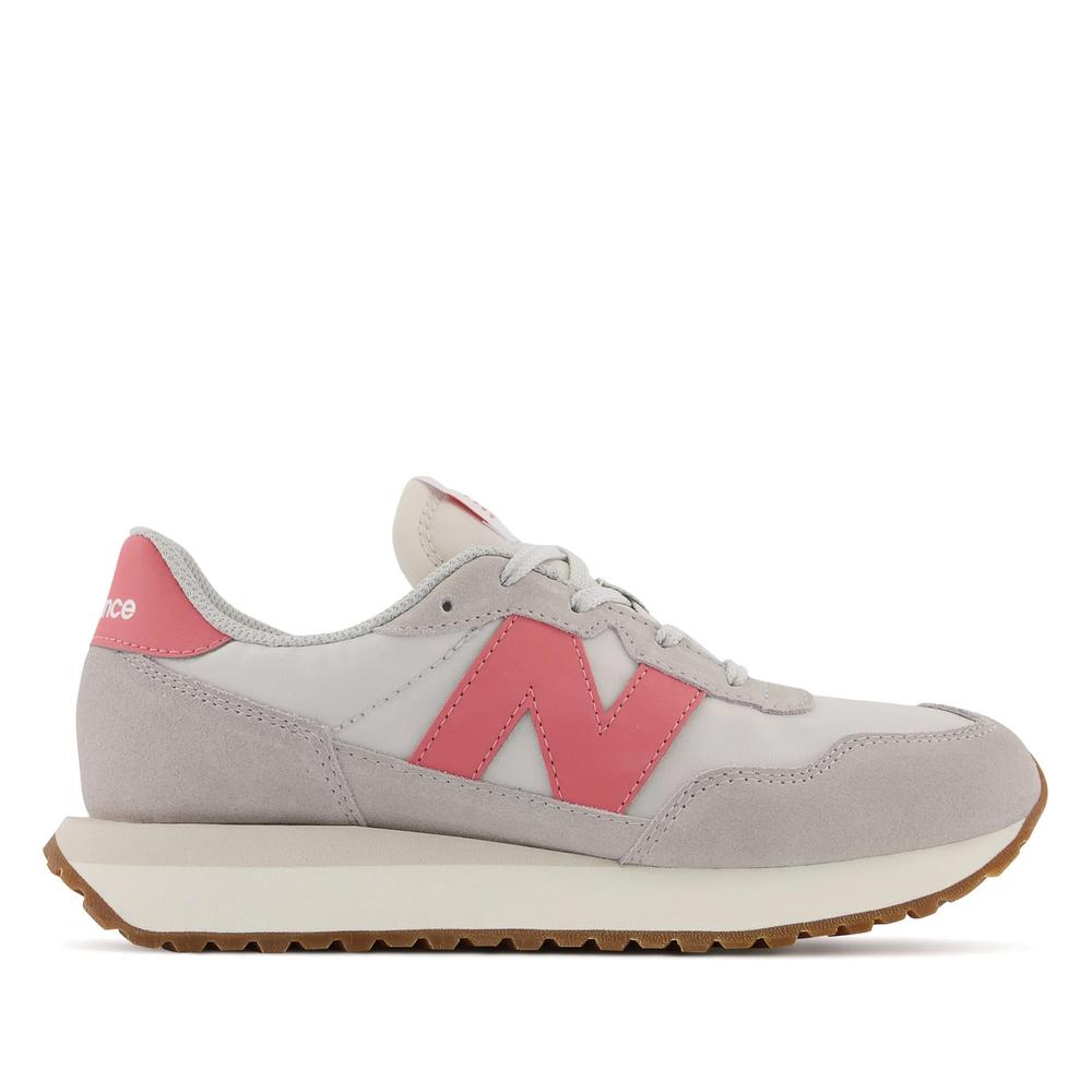 Buty New Balance GS237PK - szare