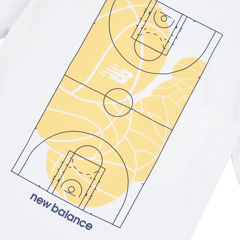 Koszulka dziecięca New Balance LAKB0157BWE - biała
