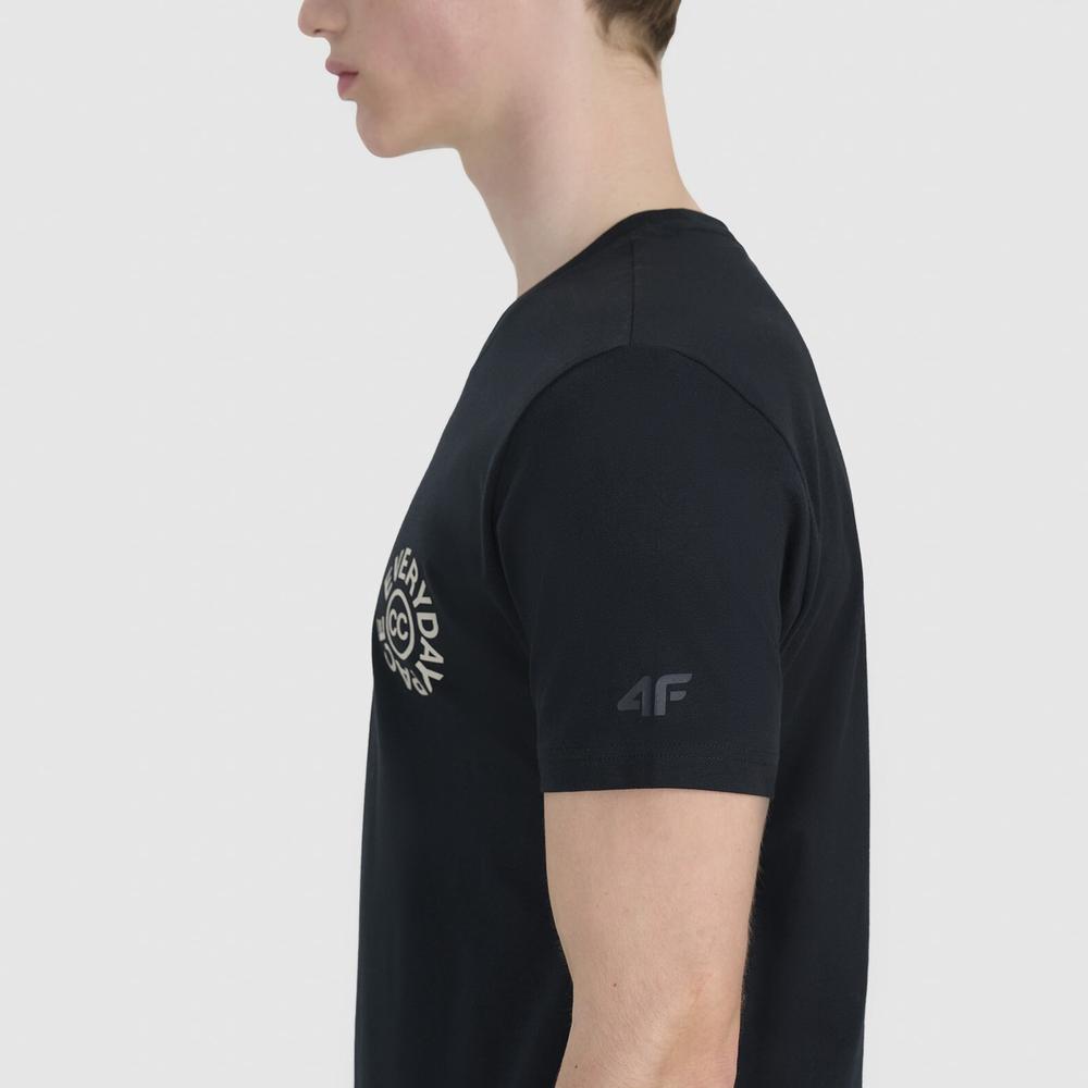 Koszulka męska 4F WSS25TTSHM198020S - czarna