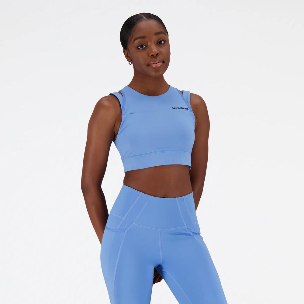 Biustonosz sportowy New Balance WB21110HER - niebieski
