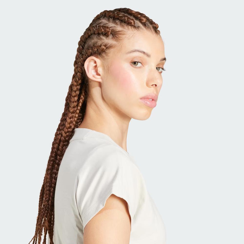 Koszulka damska adidas Sportswear Linear JC5819 - beżowa