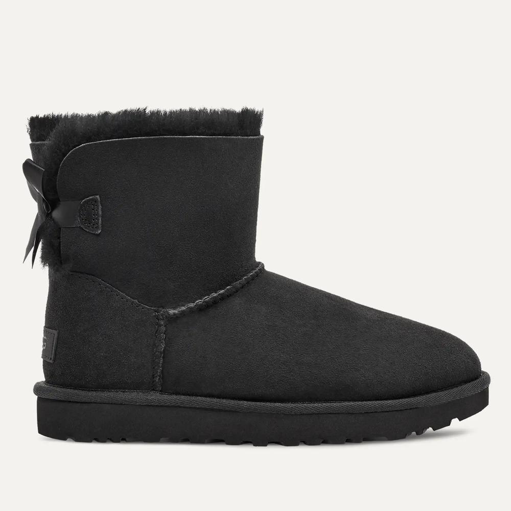 Buty damskie UGG W Mini Bailey Bow II 1016501-BLK - czarne