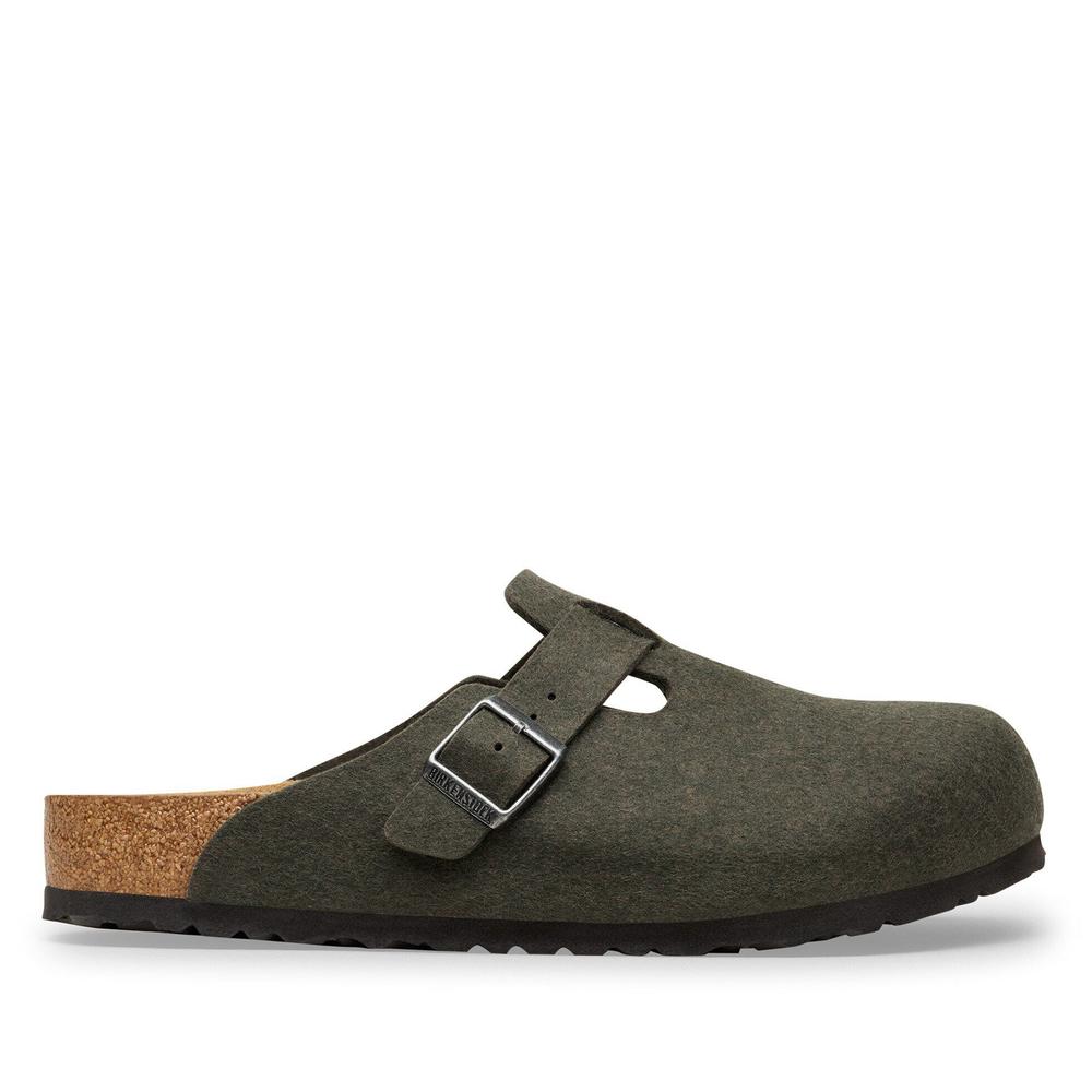 Klapki męskie Birkenstock Boston 1030676 - zielone
