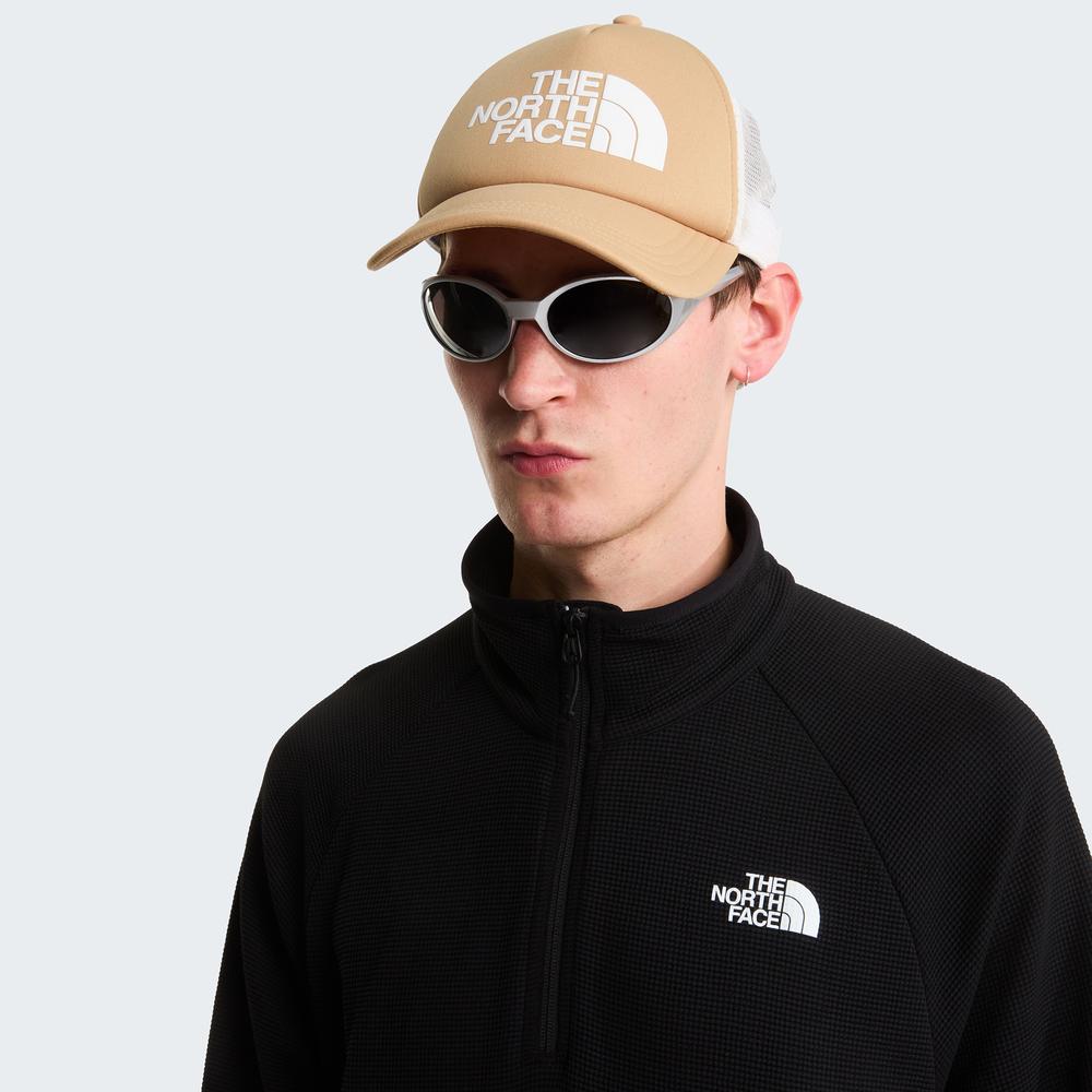Czapka z daszkiem unisex The North Face Logo Trucker 0A3FM3HQI1 - beżowa