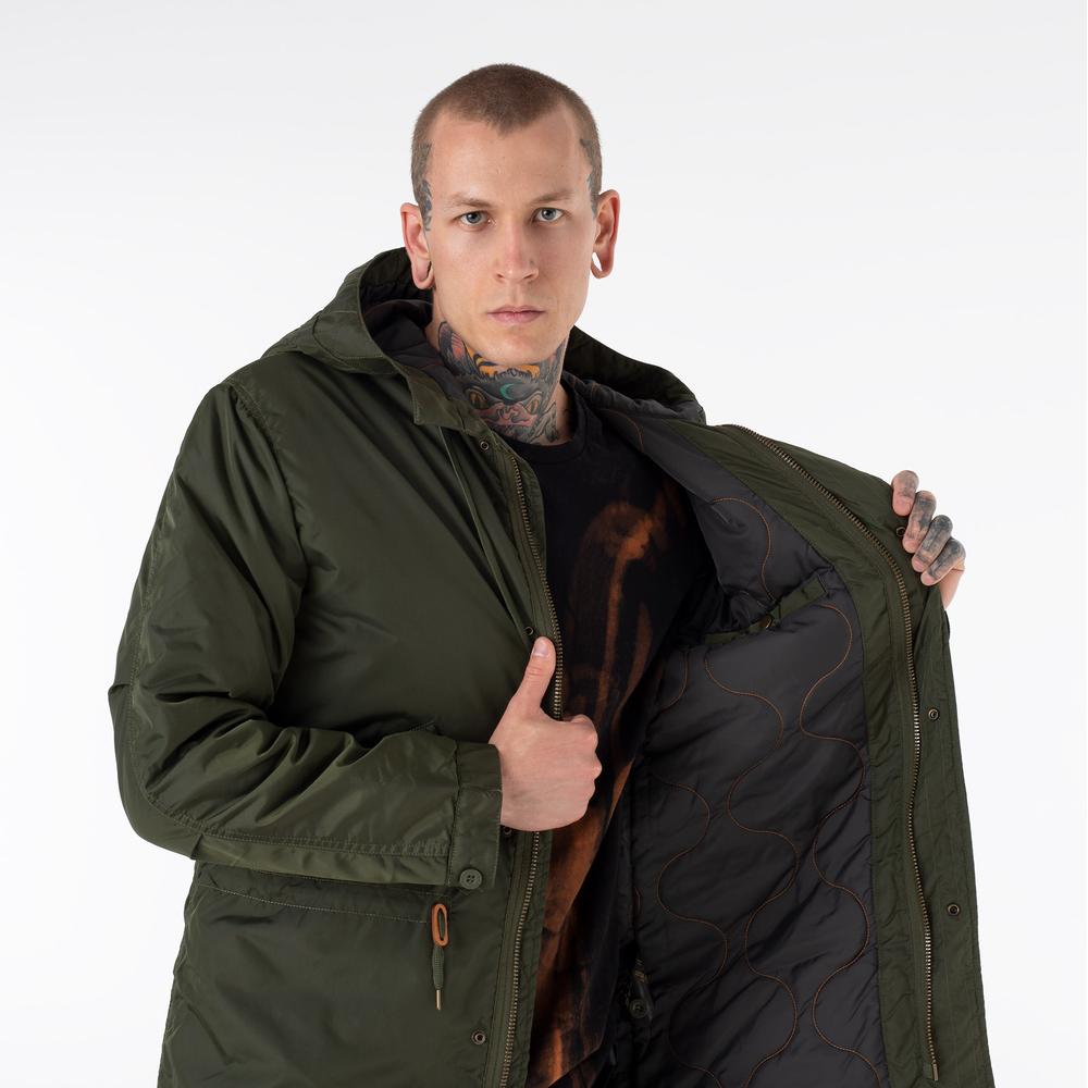 Kurtka Alpha Industries Hooded Fishtail CW TT 178111257 - zielona