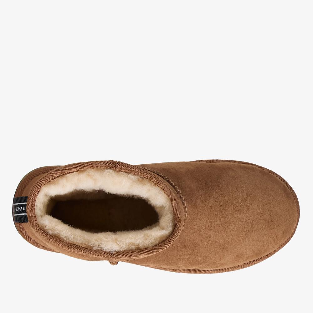Buty damskie Emu Australia Sharky Micro Flatform W13304CHEB - brązowe