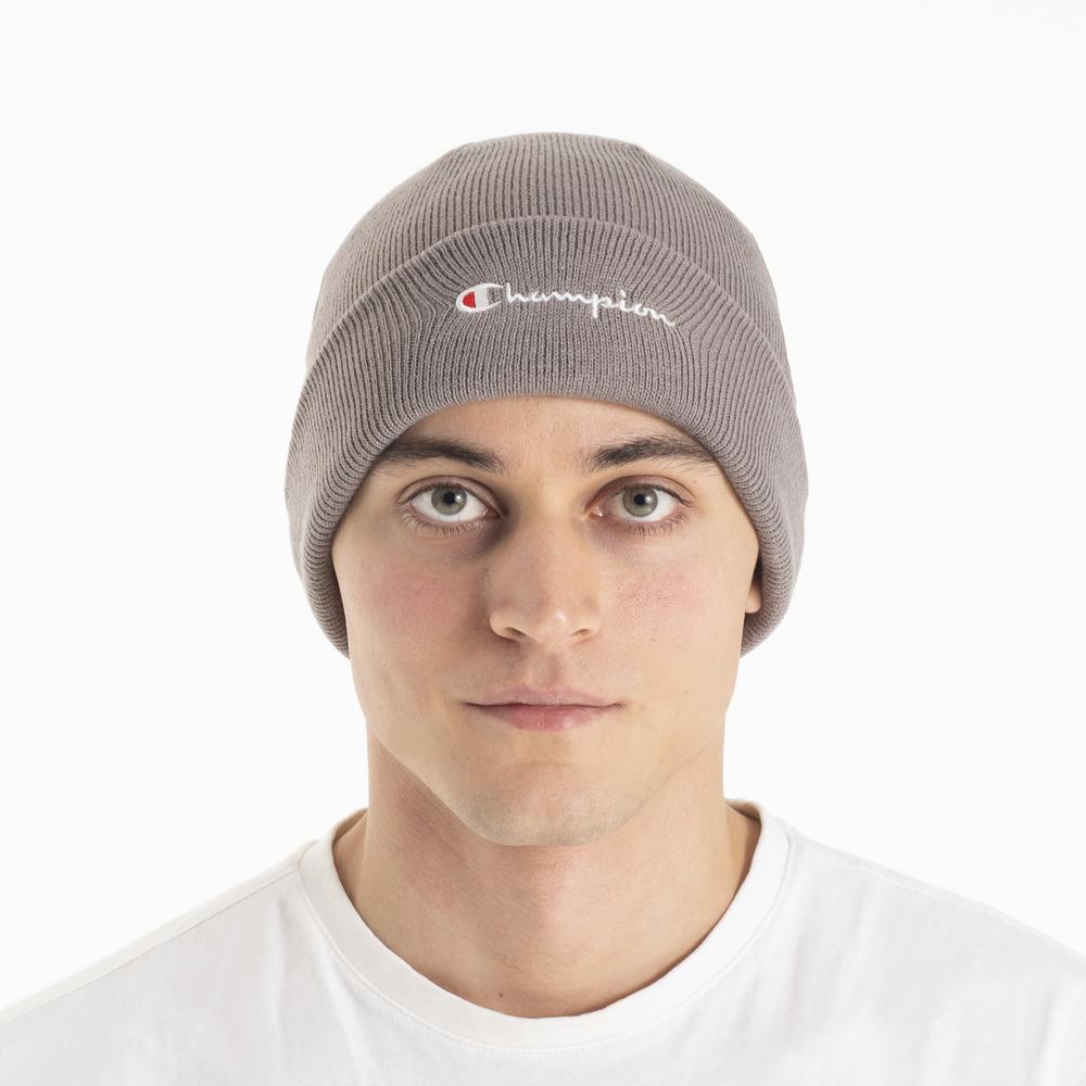 Czapka Champion Script Logo Beanie 806064-ES072 - szara