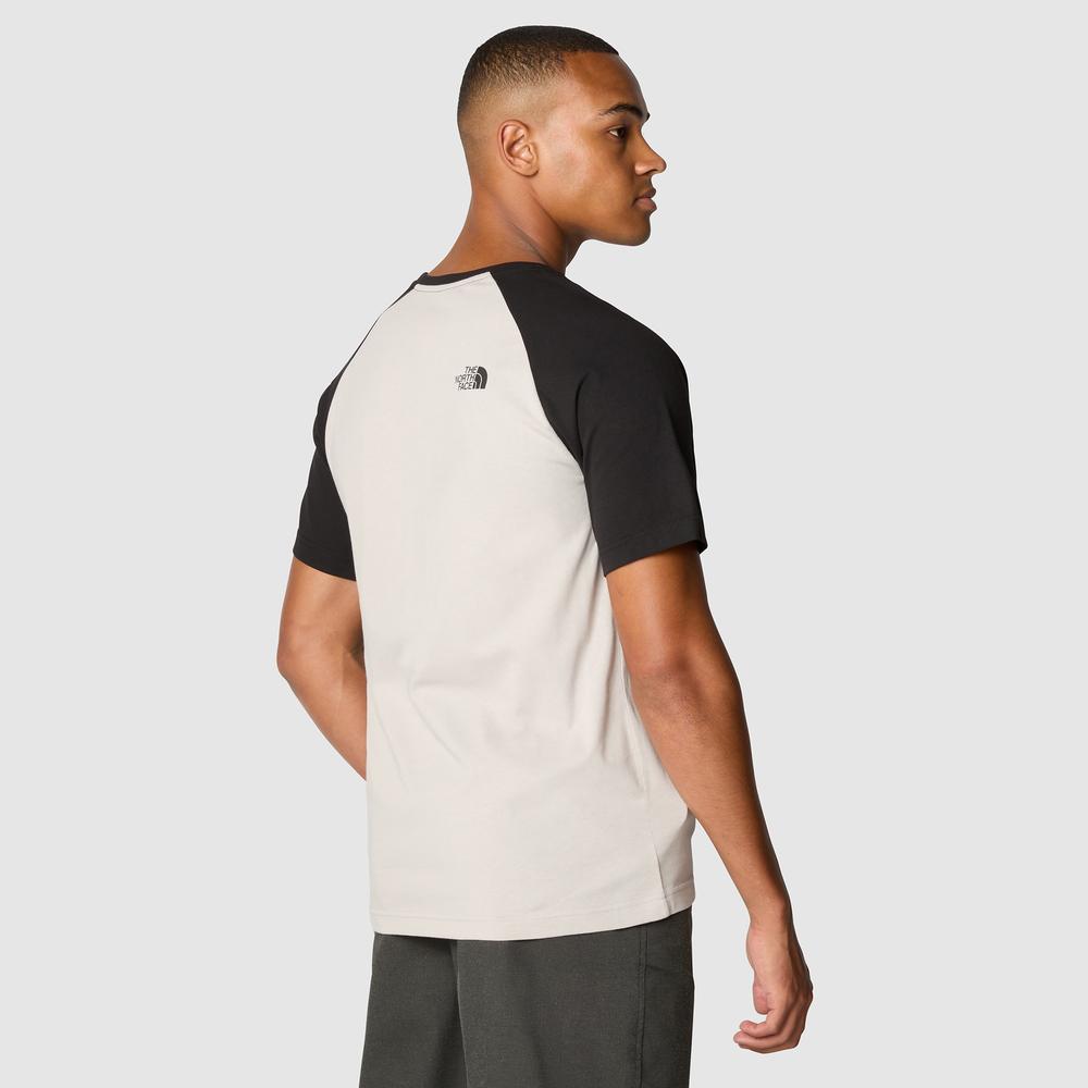Koszulka The North Face Raglan Easy 0A87N7PI61 - biało-czarna