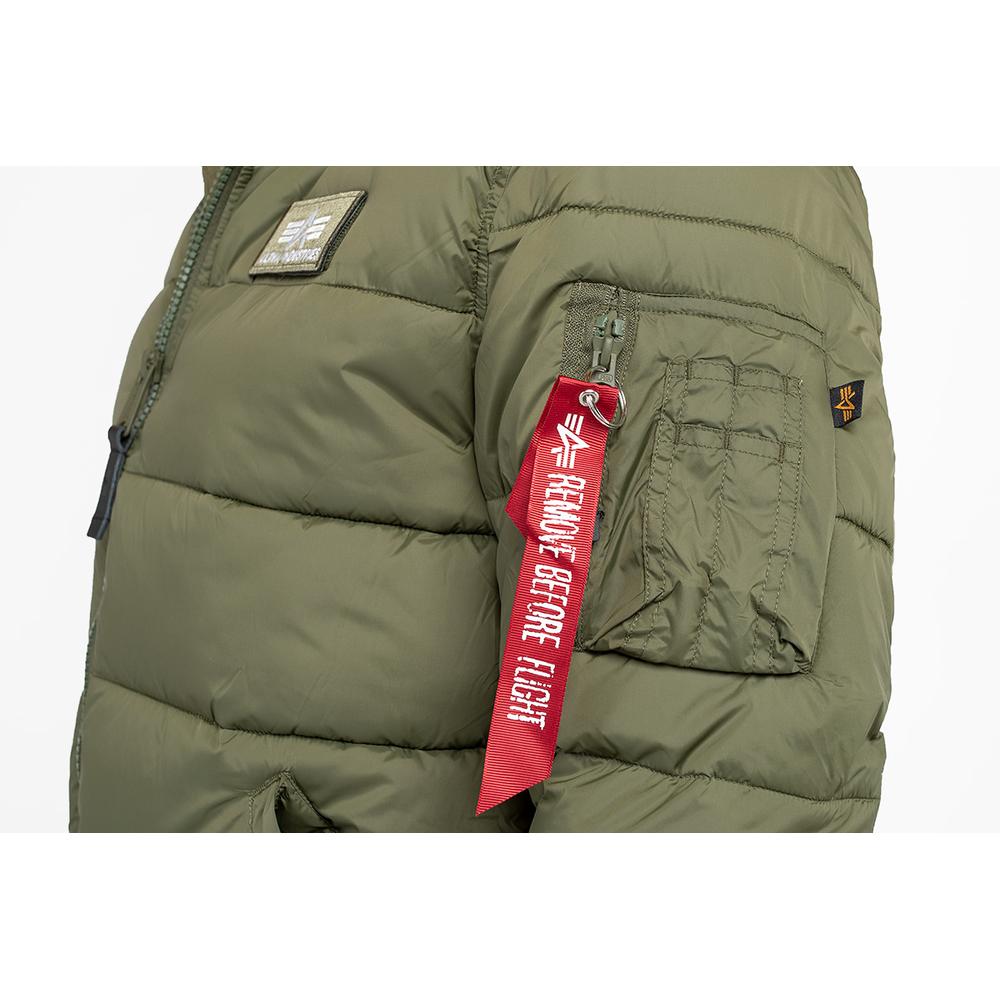 Kurtka Alpha Industries Hooded Puffer 118113257 - zielona