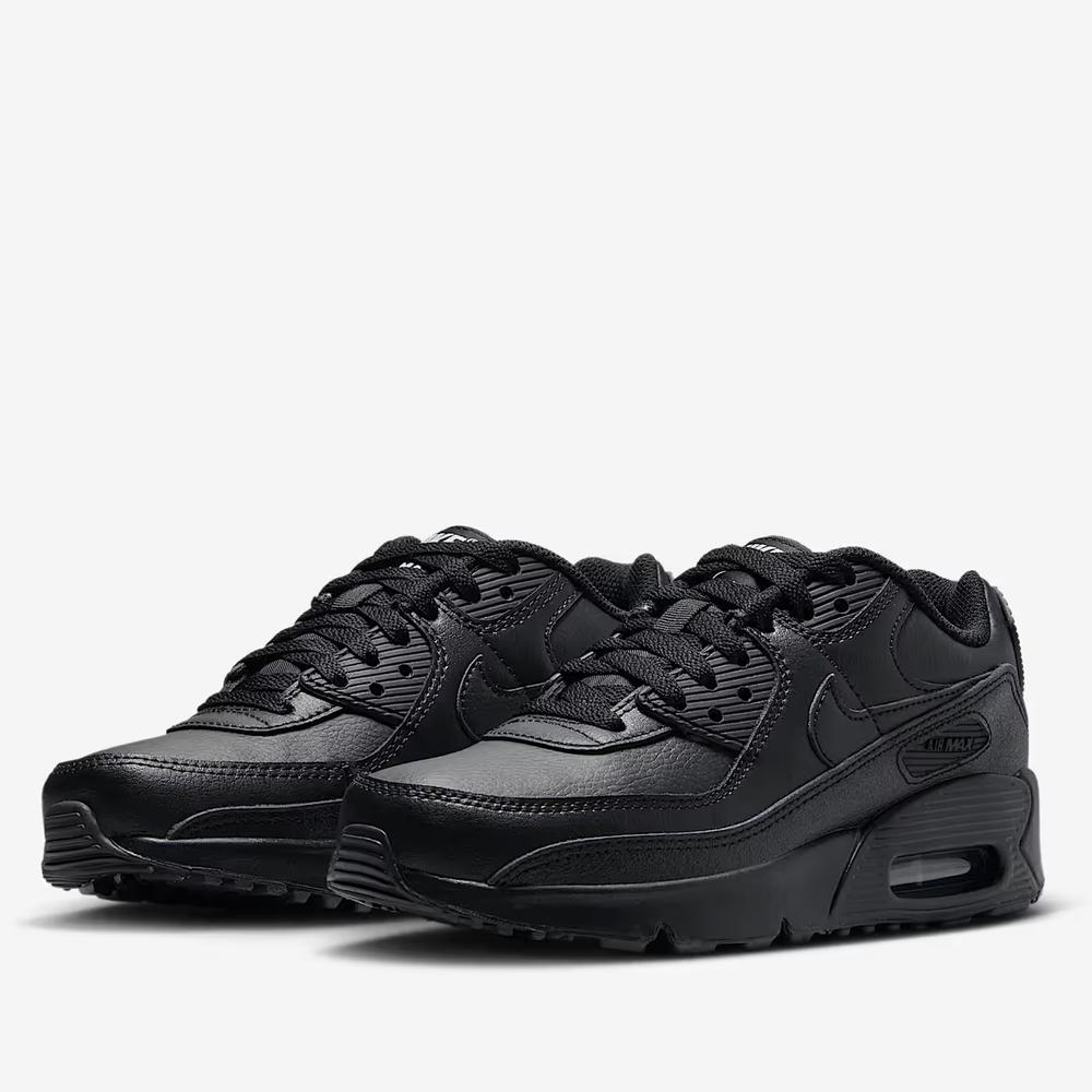 Buty młodzieżowe Nike Air Max 90 Leather CD6864-028 - czarne