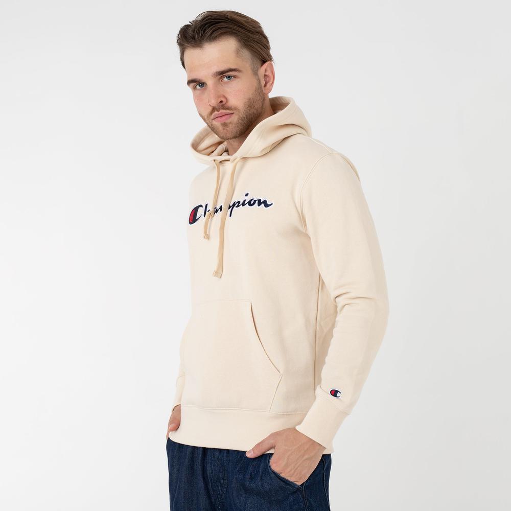 Bluza Champion Embroidered Script Logo Hoodie 217060-YS015 - beżowa