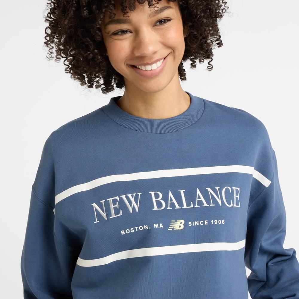 Bluza New Balance WT51923VTI - niebieska
