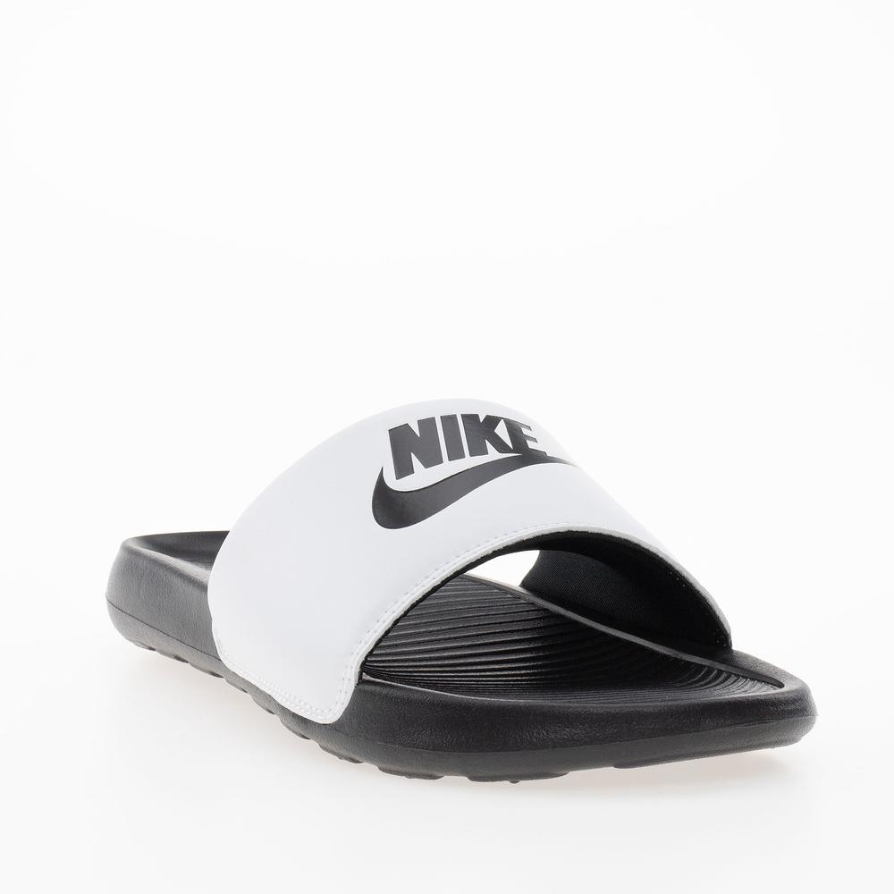 Klapki Nike Victori One CN9675-005 - biało-czarne