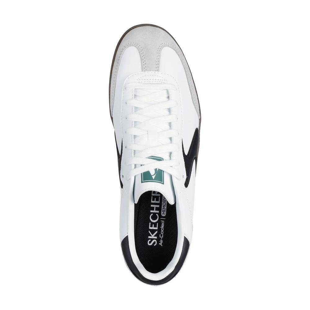 Buty męskie Skechers Hotshot Pyke 254150WBK - białe