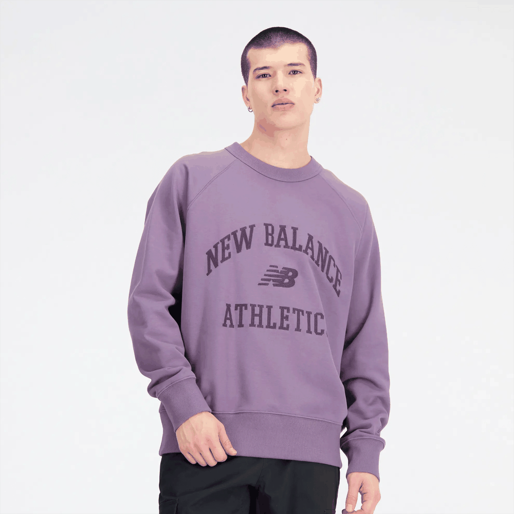 Bluza New Balance MT33550SHW - fioletowa