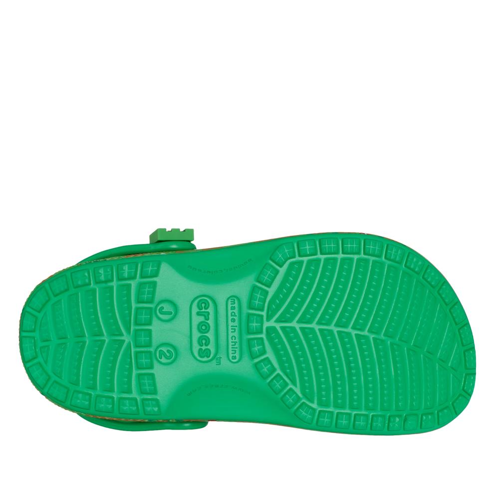 Klapki Crocs Kid's Minecraft Elevated Clog 208473-90H - zielone