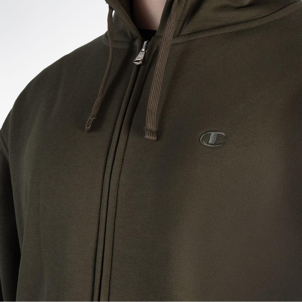 Bluza Champion Full Zip Hoodie 220276-GS508 - zielona