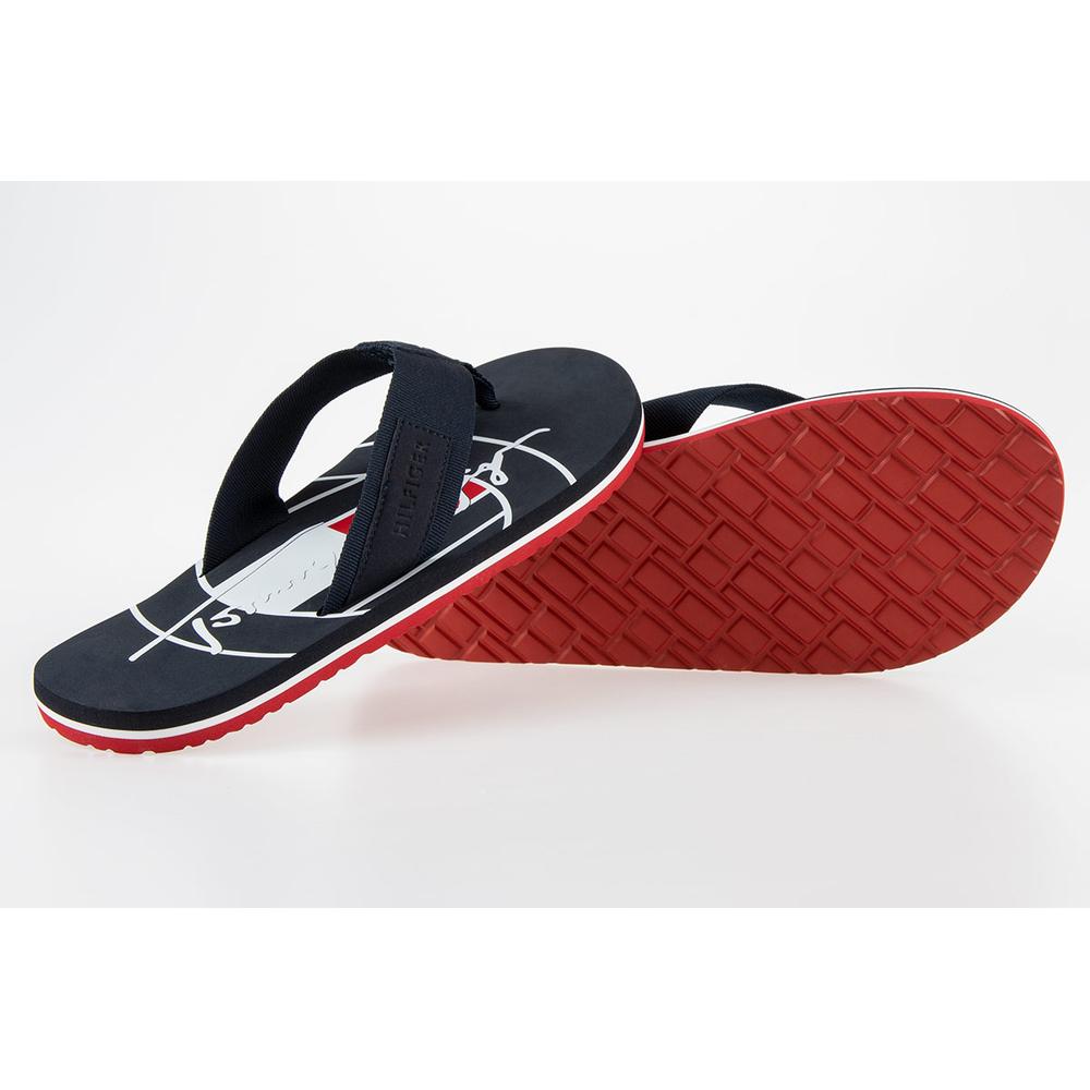 Japonki Tommy Hilfiger Emboss Hilfiger Beach Sandals FM0FM03982-DW5 - granatowe