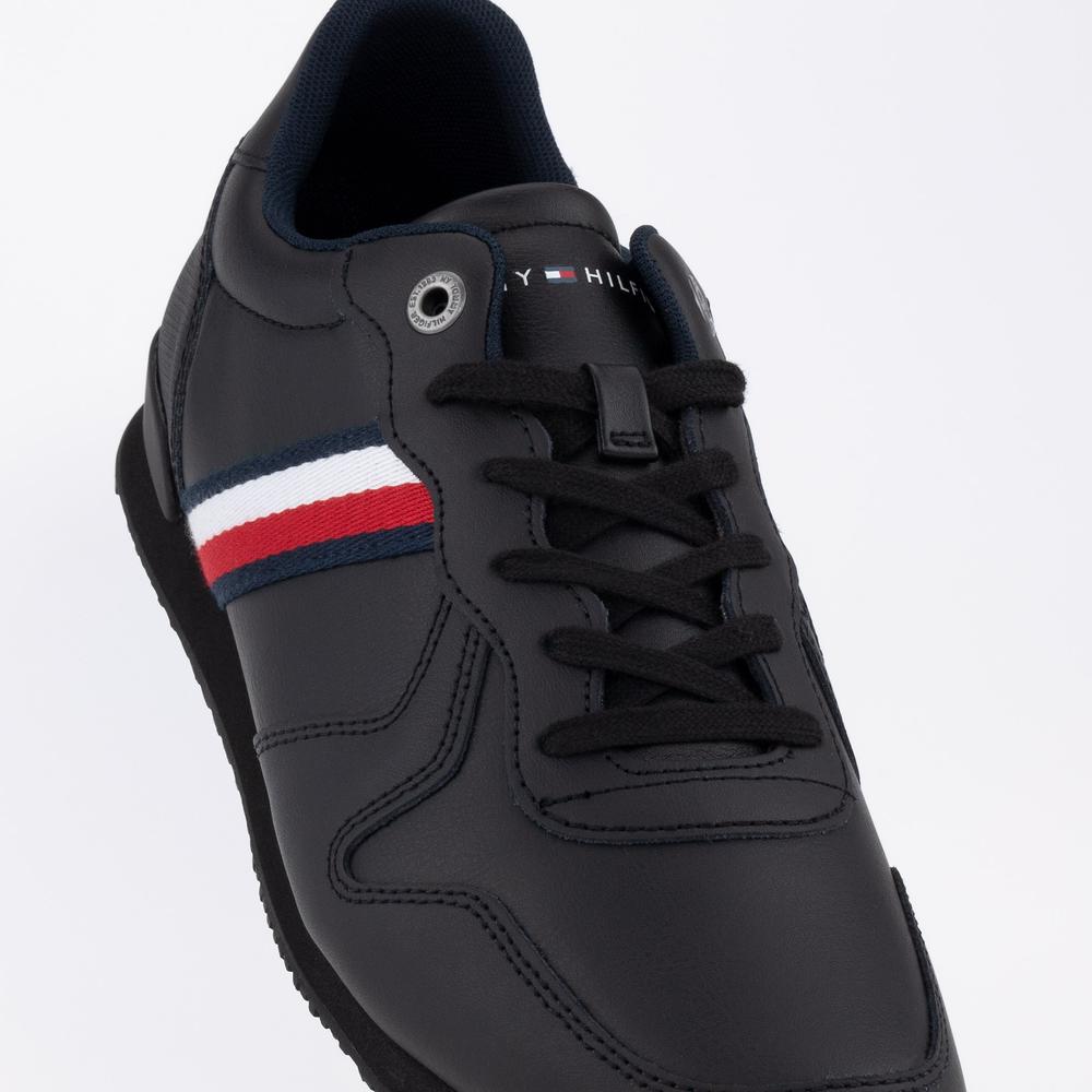 Buty Tommy Hilfiger Iconic Runner Leather FM0FM04281-BDS - czarne