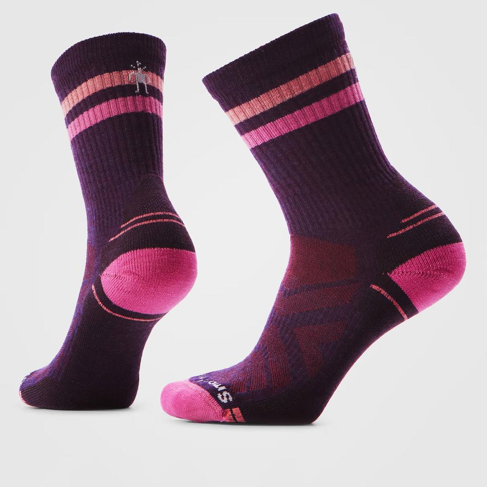 Skarpetki damskie Smartwool Hike Light Cushion Tube Stripe Crew 001578L901 - fioletowe