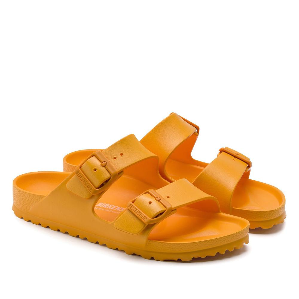 Klapki damskie Birkenstock Arizona Eva 1015470 - pomarańczowe