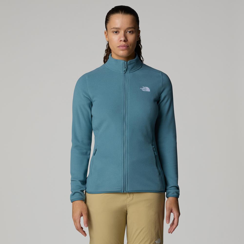 Bluza damska The North Face 100 Glacier Full-Zip Fleece 0A855O4221 - niebieska