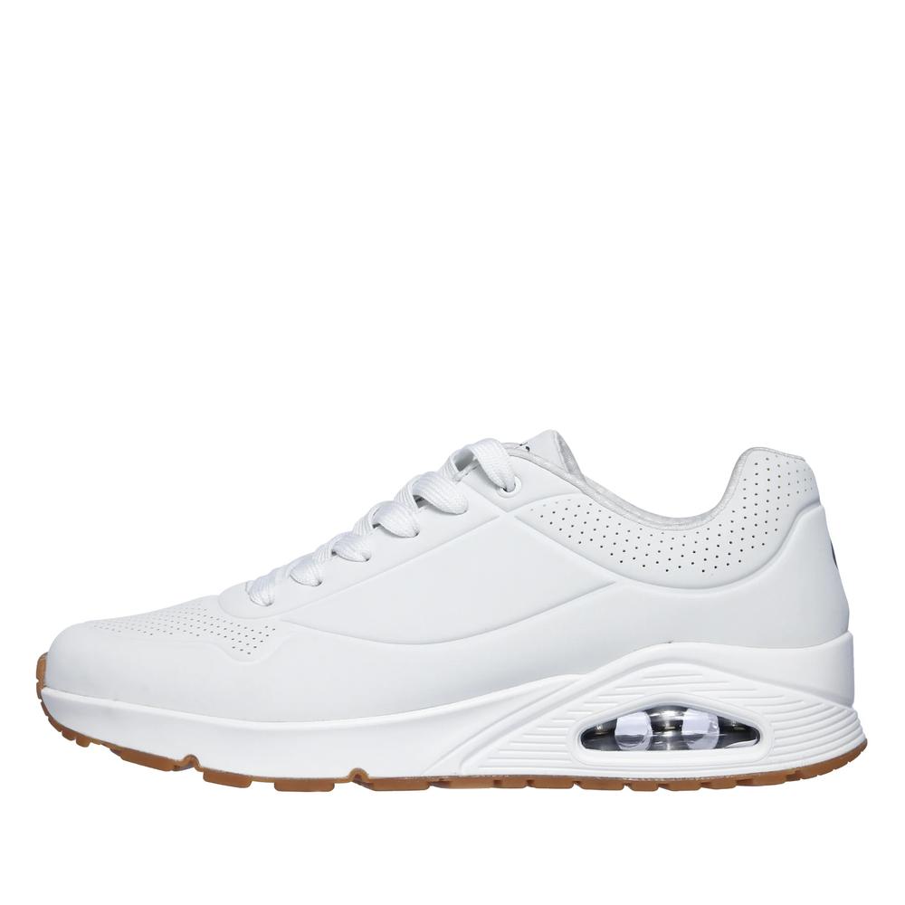 Buty Skechers Uno Stand on Air 52458WHT - białe