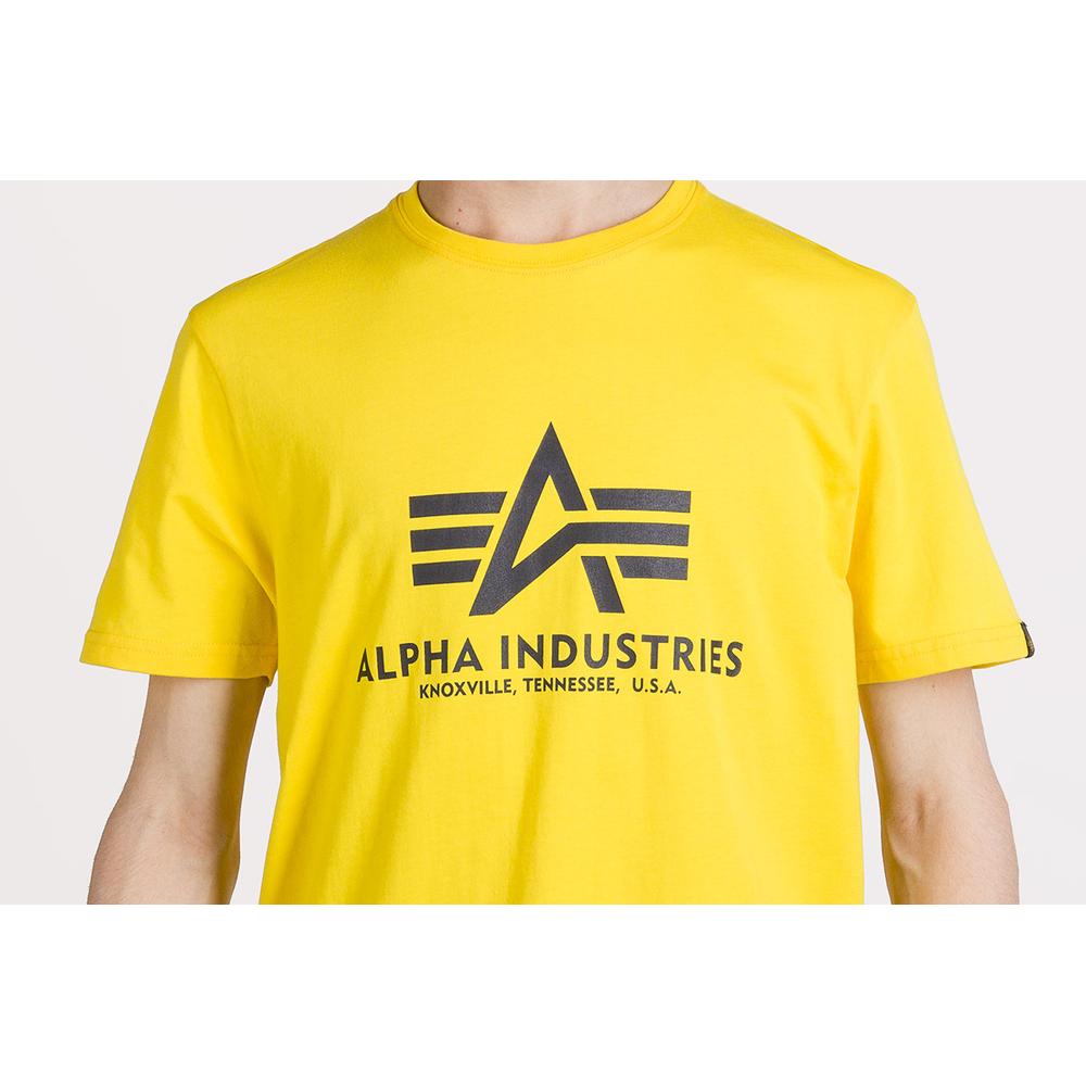 Koszulka Alpha Industries Basic T-shirt 100501465 - żółta