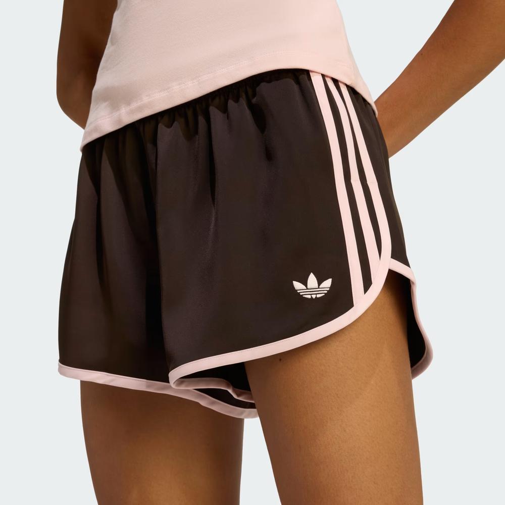 Spodenki damskie adidas Originals 3-Stripes Sprinter KC9006 - brązowe