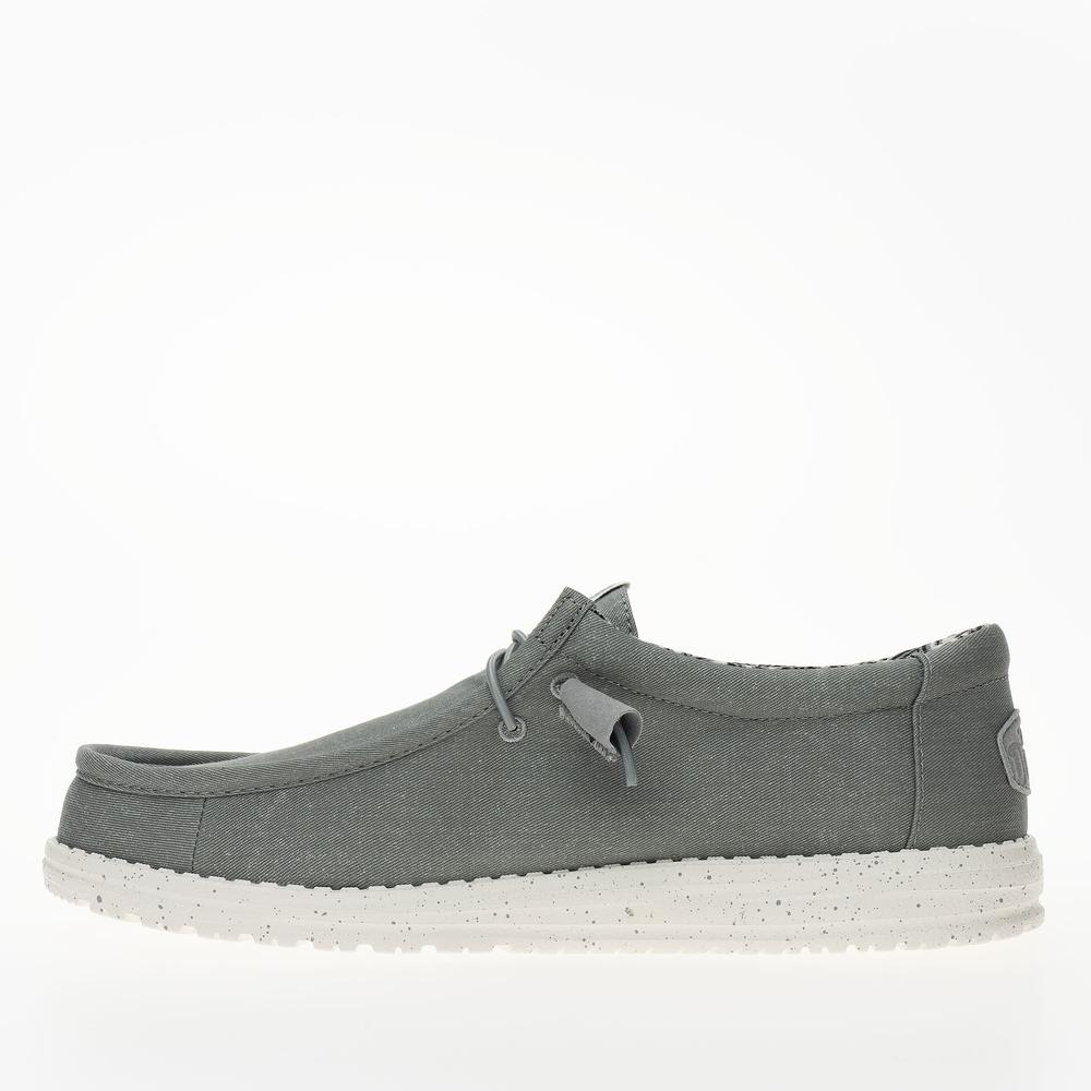 Buty Hey Dude Wally Canvas 40700-007 - szare