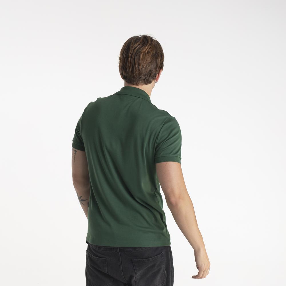 Koszulka Lacoste Cotton Shirt Regular Fit DH2050-132 - zielona