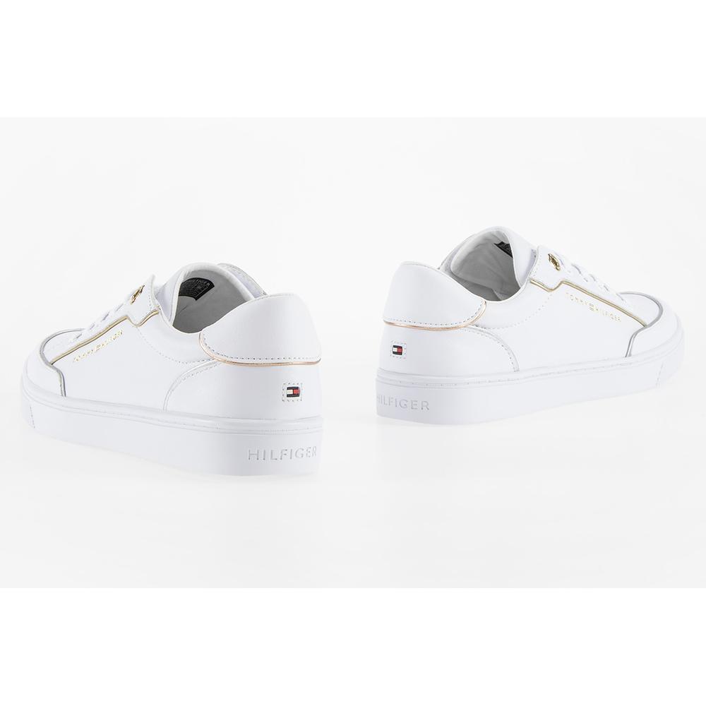 Buty Tommy Hilfiger Metallic Piping FW0FW06487-0K4 - białe