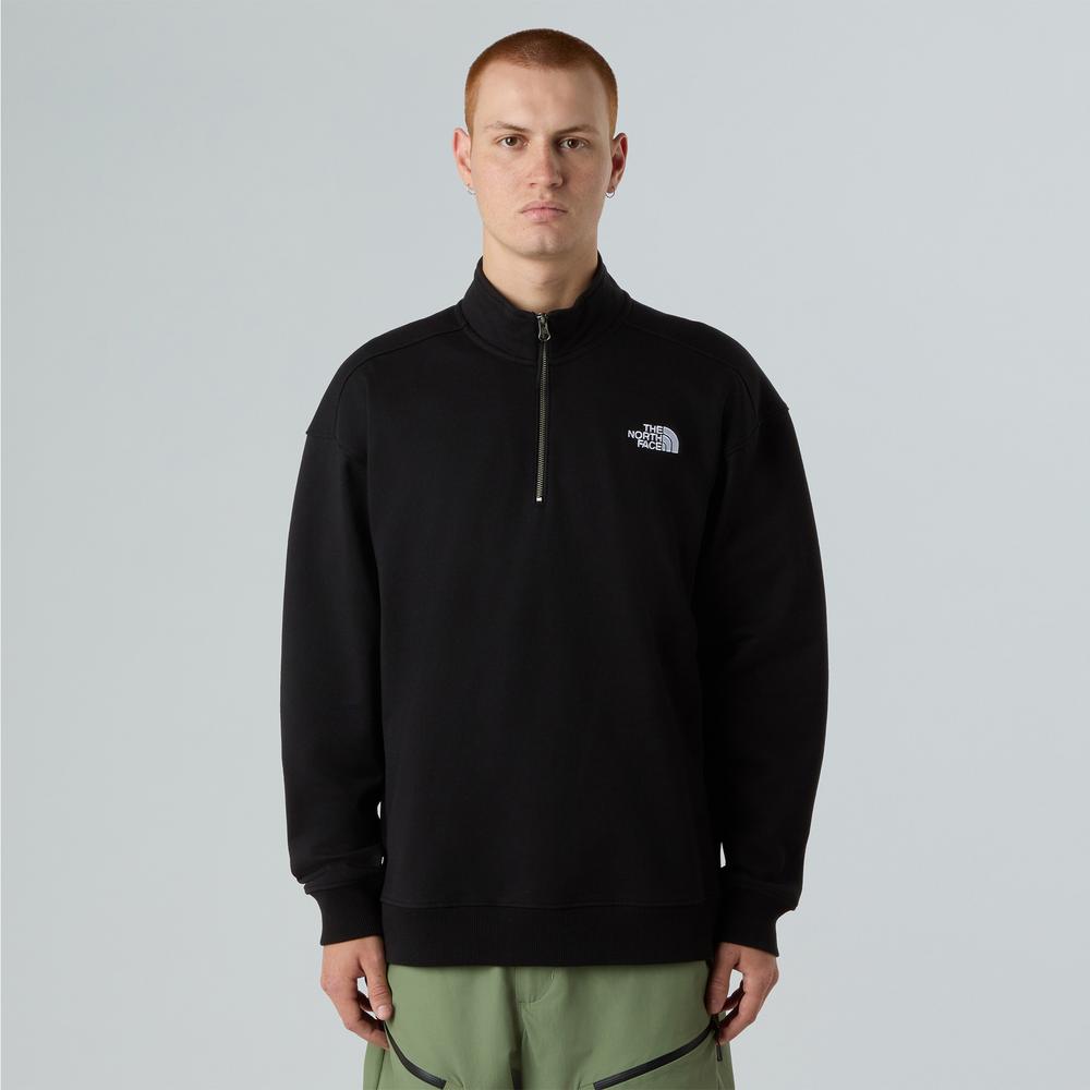 Bluza męska The North Face Oversize 1/4 Zip Crew 0A8F24JK31 - czarna
