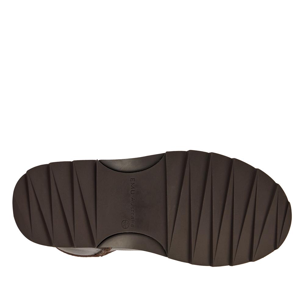 Buty damskie Emu Australia Sharky Mini Town Flatform W13340CHOC - brązowe