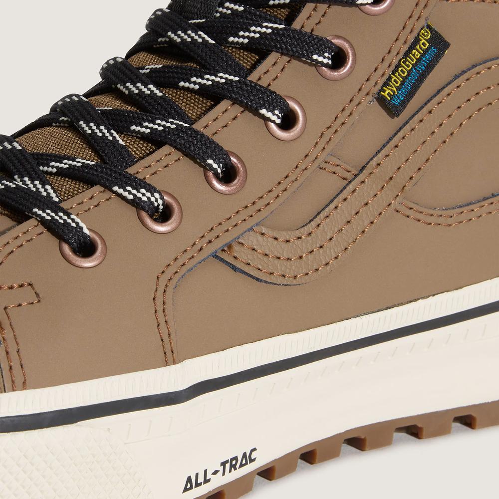 Buty męskie Vans SK8-Hi Waterproof VN000DAQ91K1 - brązowe