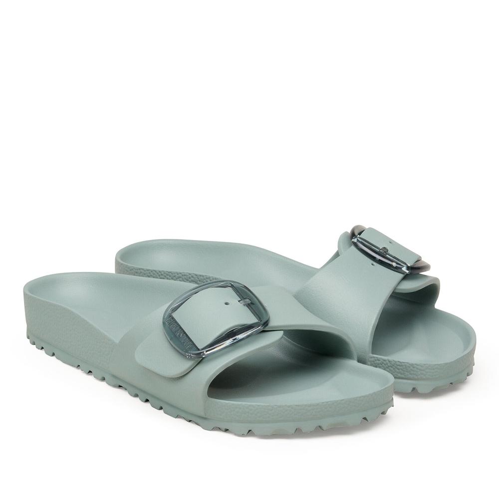 Klapki damskie Birkenstock Madrid Big Buckle 1031422 - zielone