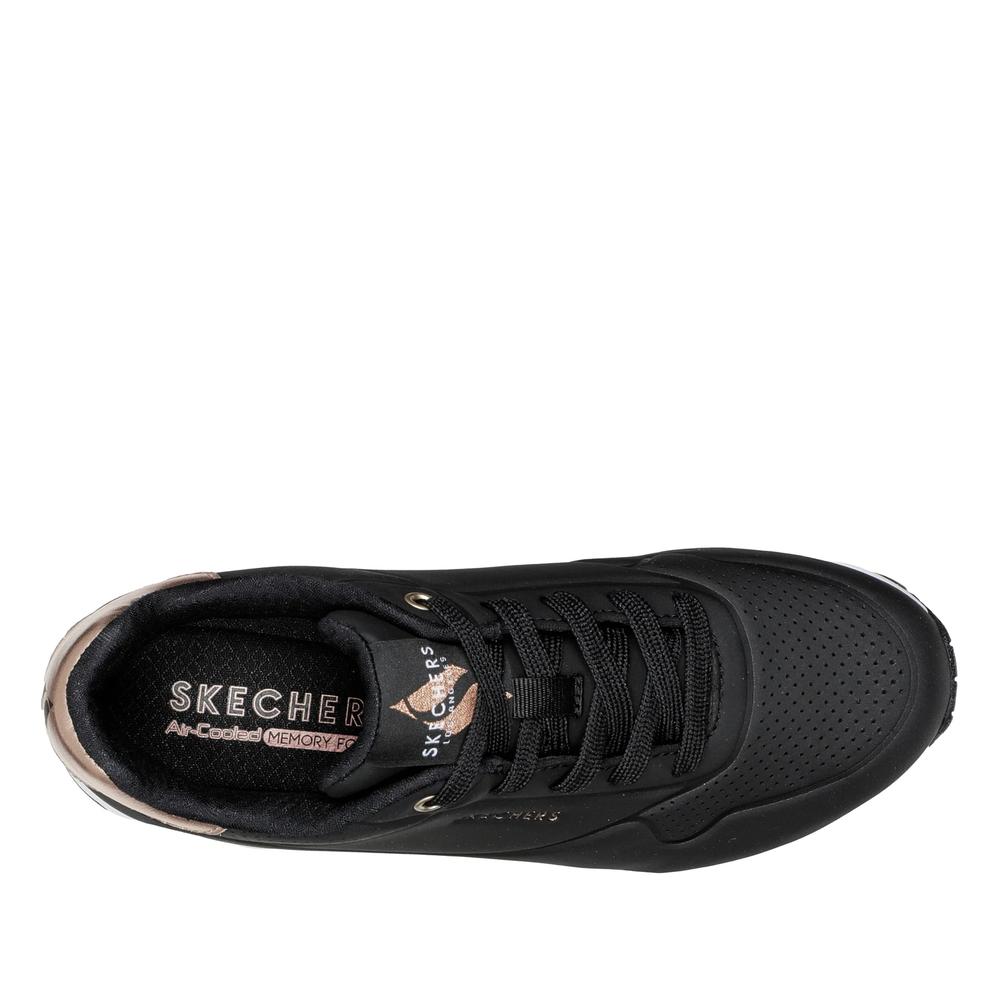 Buty damskie Skechers Uno Golden Air 177094BLK - czarne
