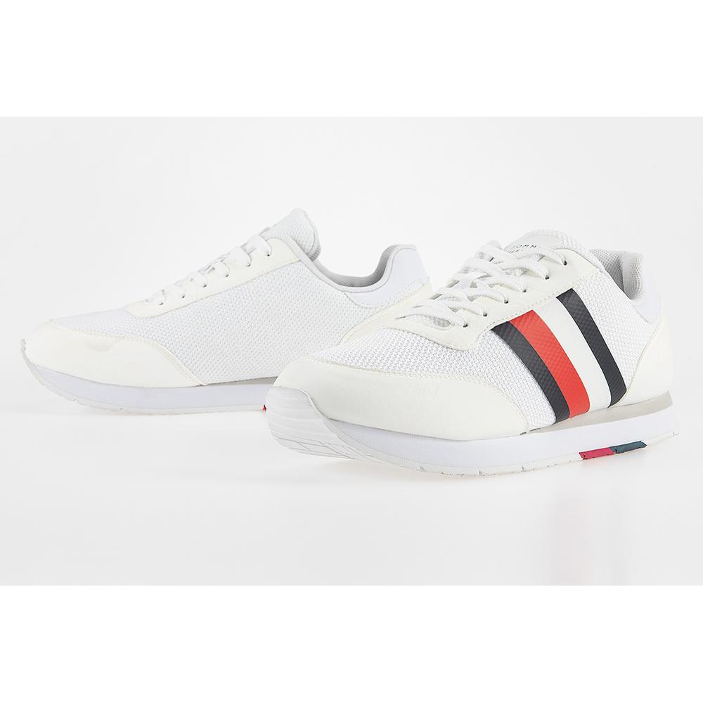 Buty Tommy Hilfiger Signature Colour-Blocked Mixed Texture Panel Trainers FM0FM02688-YBS - białe