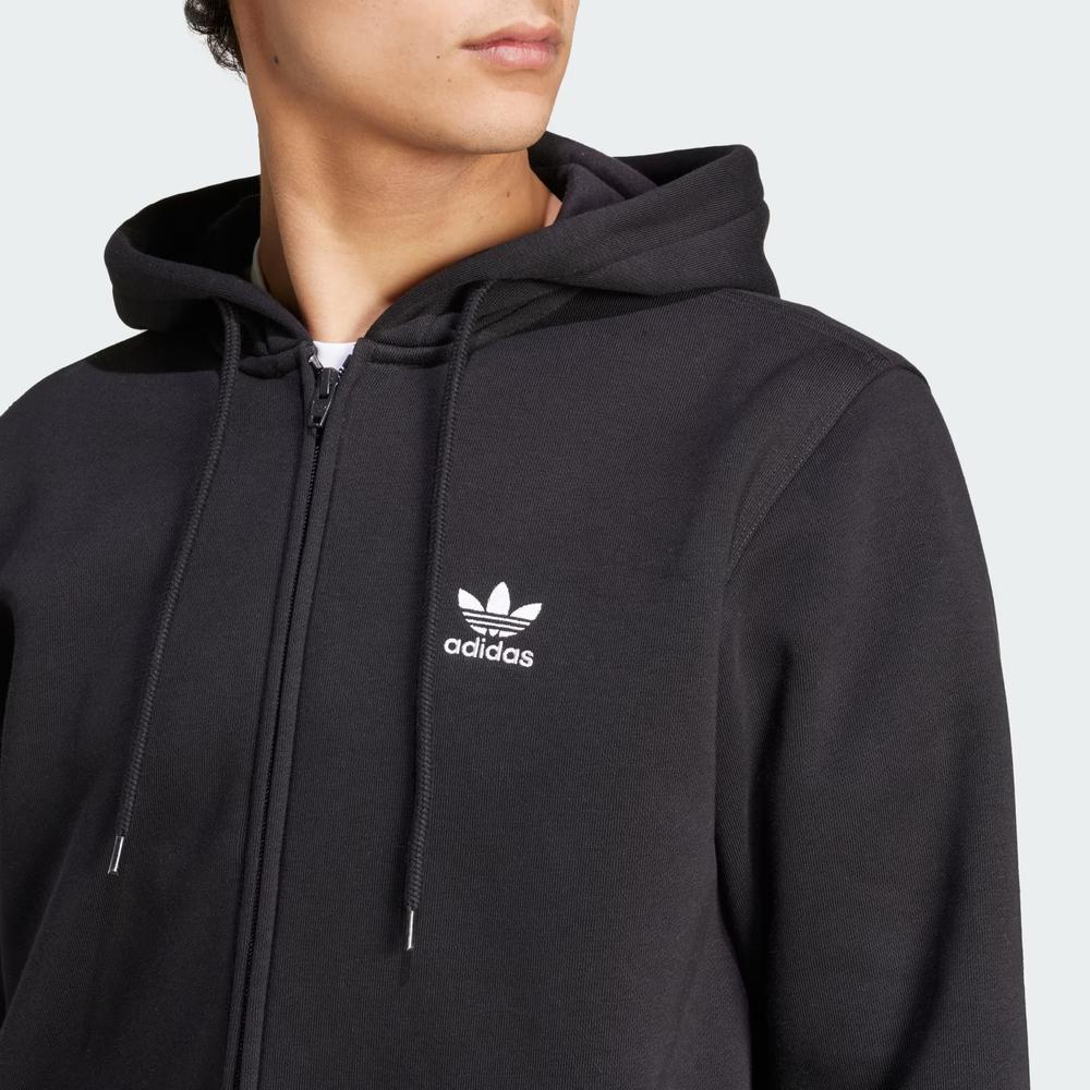Bluza męska adidas Originals Trefoil Essentials Full-Zip IW5791 - czarna