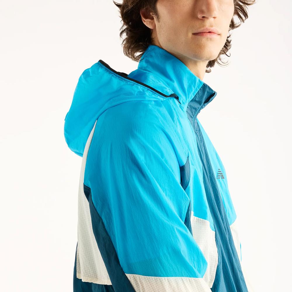 Kurtka męska New Balance RC MJ61U1I9STS - niebieska