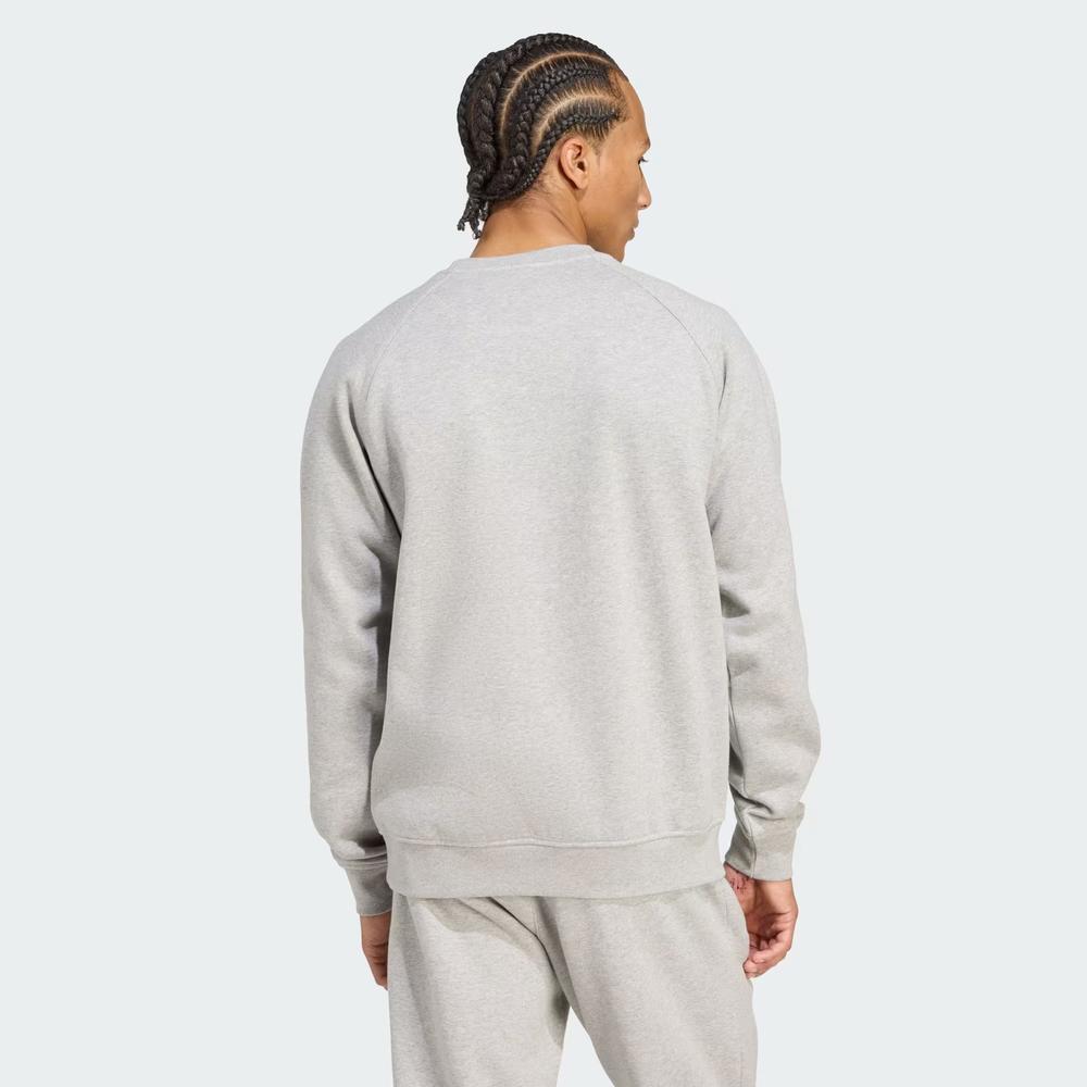 Bluza męska adidas Originals Trefoil Essentials Crew JY6140 - szara