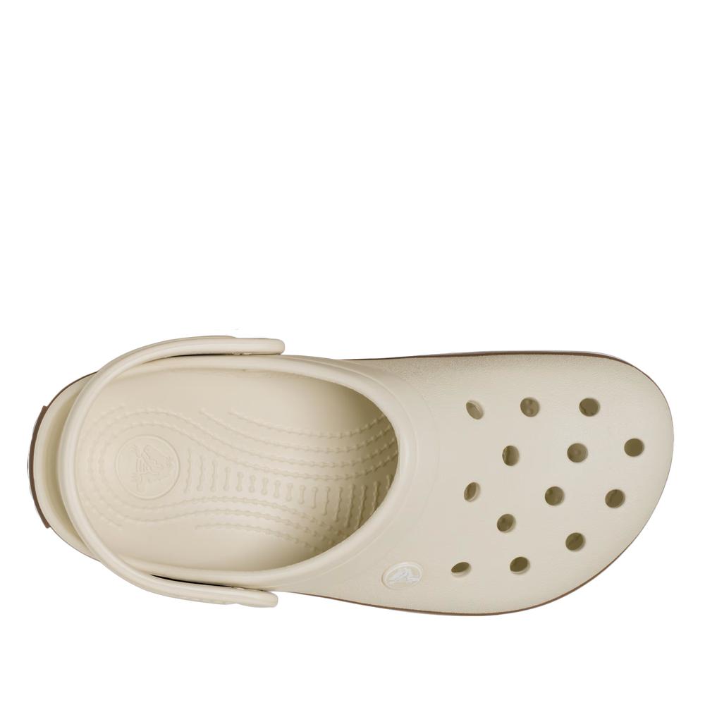 Klapki męskie Crocs Crocband Gum Clog 212756-2MD - białe