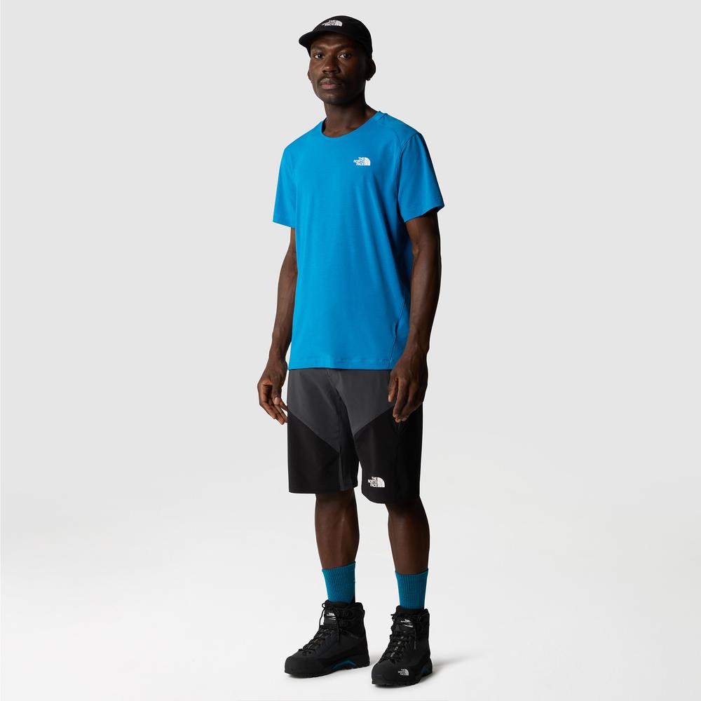 Koszulka The North Face Lightning Alpine 0A87H7RI31 - niebieska