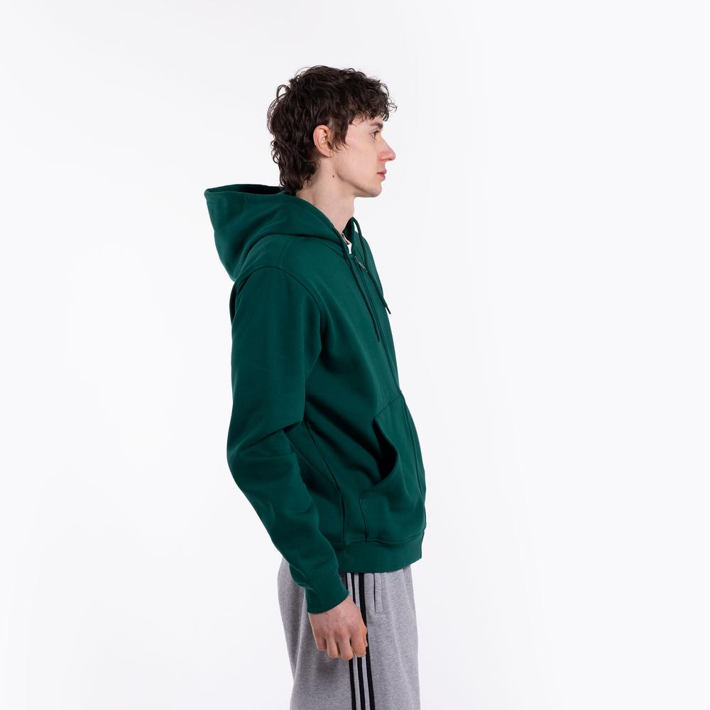 Bluza męska adidas Originals Trefoil Essentials Full-Zip KD1321 - zielona