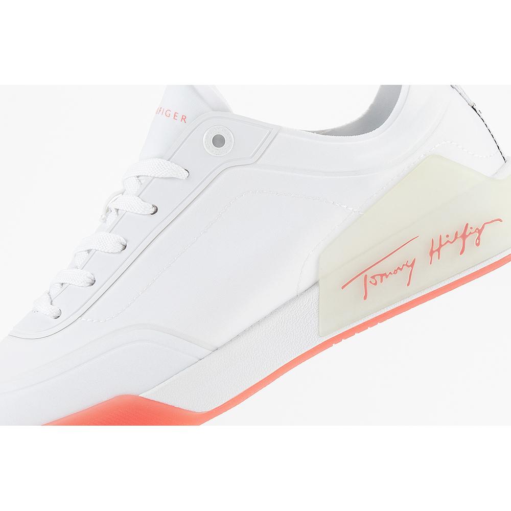 Buty Tommy Hilfiger Elevated Signature FW0FW06325-XKL - białe